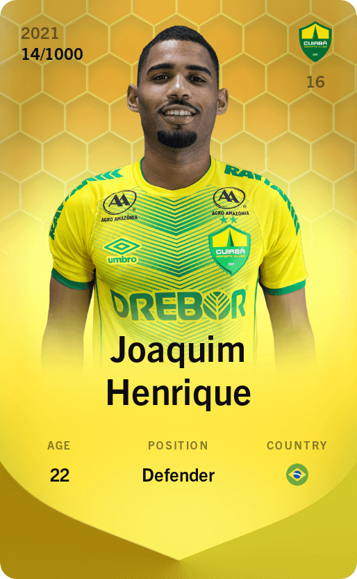 Joaquim Henrique 2021-22 • Limited 14/1000