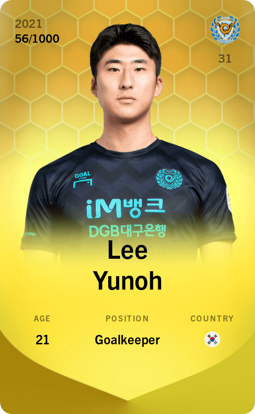 Lee Yunoh 2021-22 • Limited 56/1000