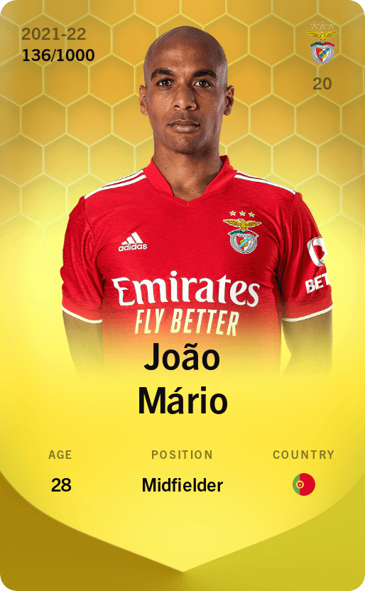 João Mário 2021-22 • Limited 136/1000