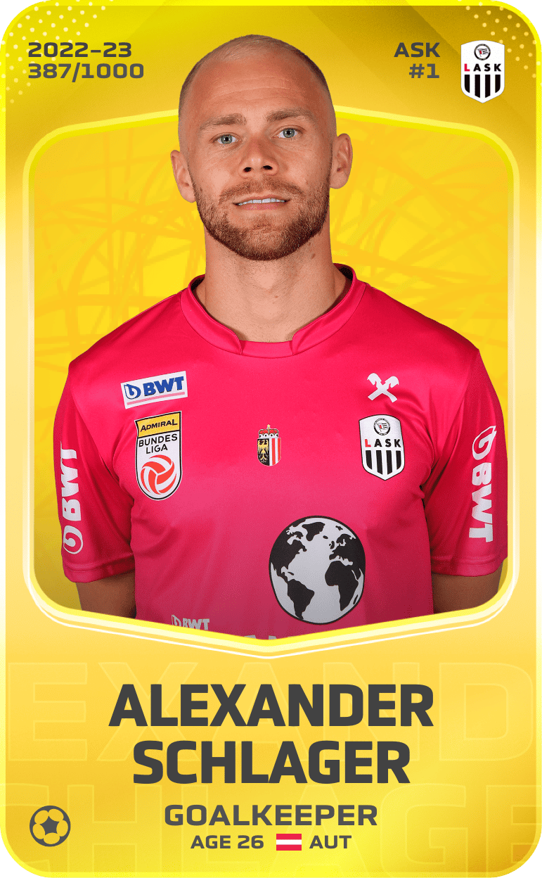 Alexander Schlager 2022-23 • Limited 387/1000