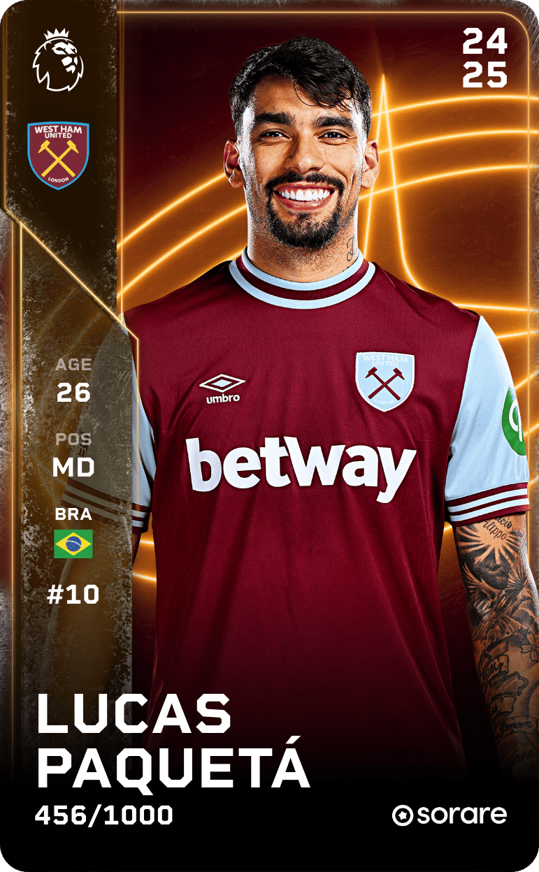 Lucas Paquetá 2024-25 • Limited 456/1000