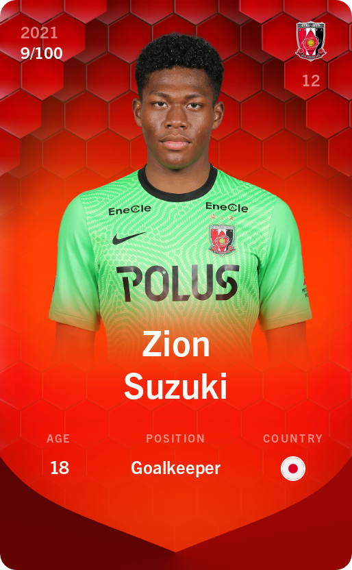 Sorare - Sorare Official - Zion Suzuki 2021-22 • Rare 9/100 - NFT # 111549198026397037041946166818936977457327344593975933546903161287590462153649