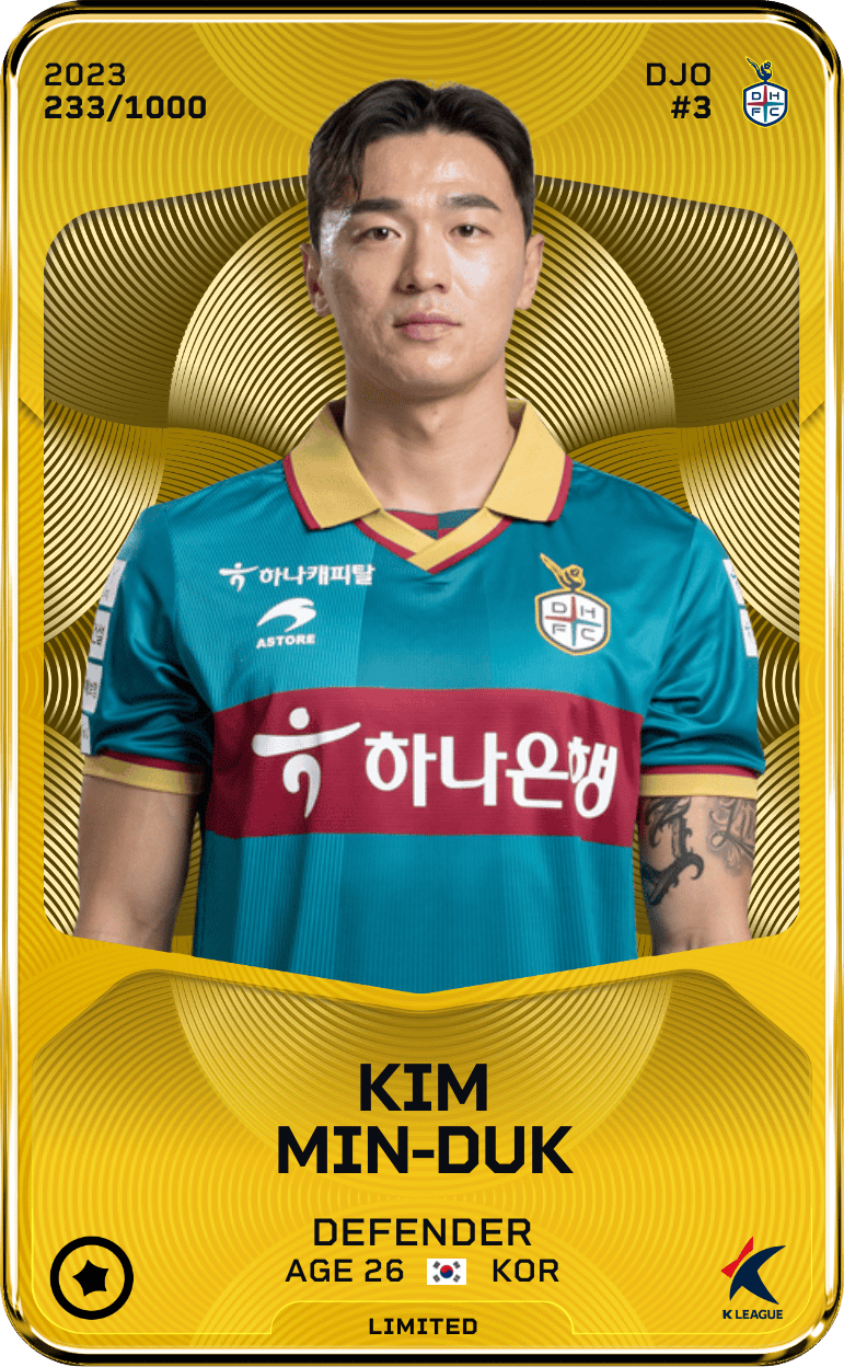 Kim Min-Duk 2023-24 • Limited 233/1000
