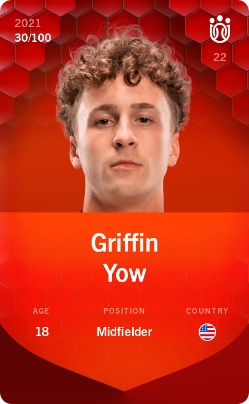 Sorare - Sorare Official - Griffin Yow 2021-22 • Rare 30/100 - NFT # 93582710311445927311255037108530546605844722086181912976402283658290063825687