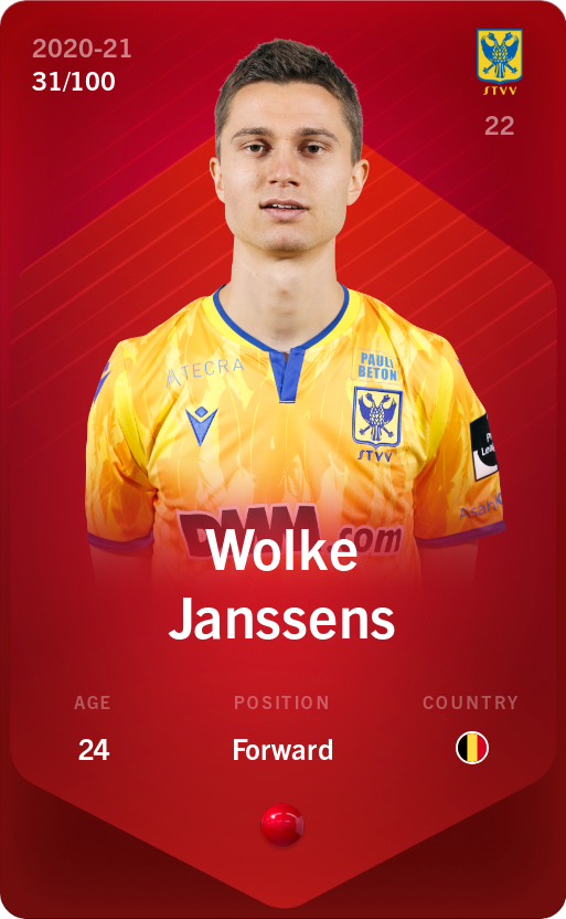 Sorare - Sorare Official - Wolke Janssens 2020-21 • Rare 31/100 - NFT # 23461785821535408702757227811389505273469846099677601917902239188412133446922