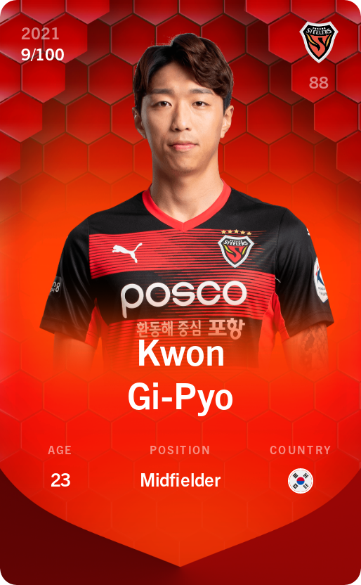 Sorare - Sorare Official - Kwon Gi-Pyo 2021-22 • Rare 9/100 - NFT # 45228987922502979692327600834795532822158337879289954335430347156200748351685