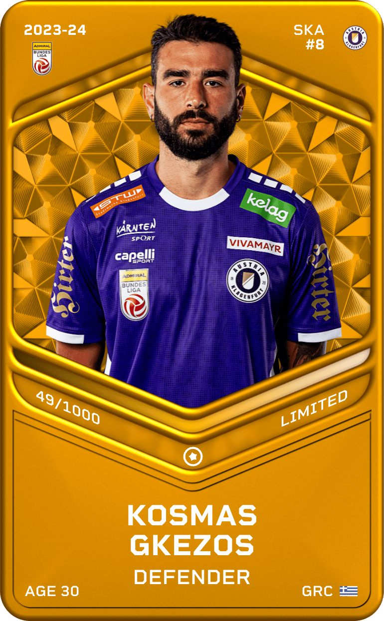 Kosmas Gkezos 2023-24 • Limited 49/1000