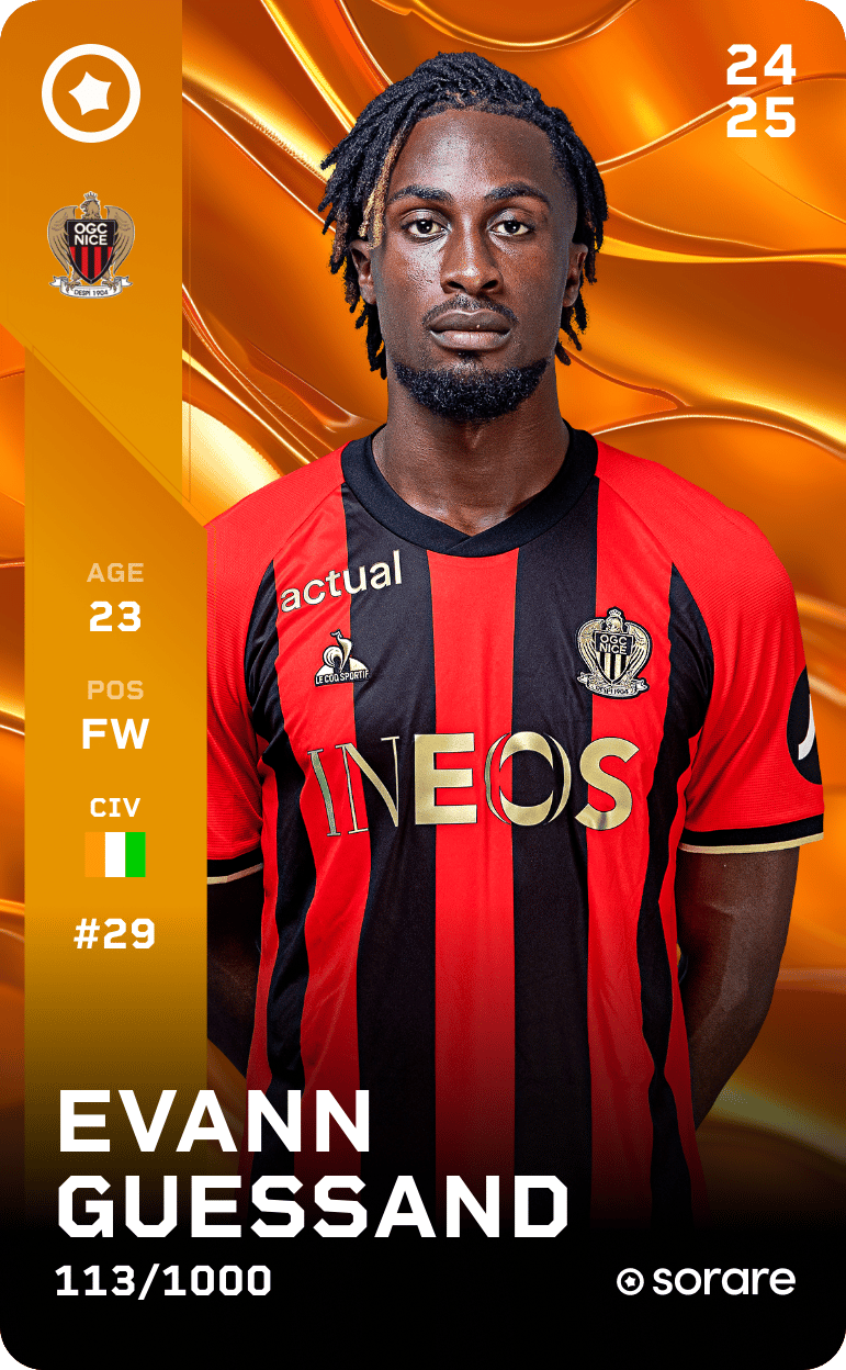 Evann Guessand 2024-25 • Limited 113/1000