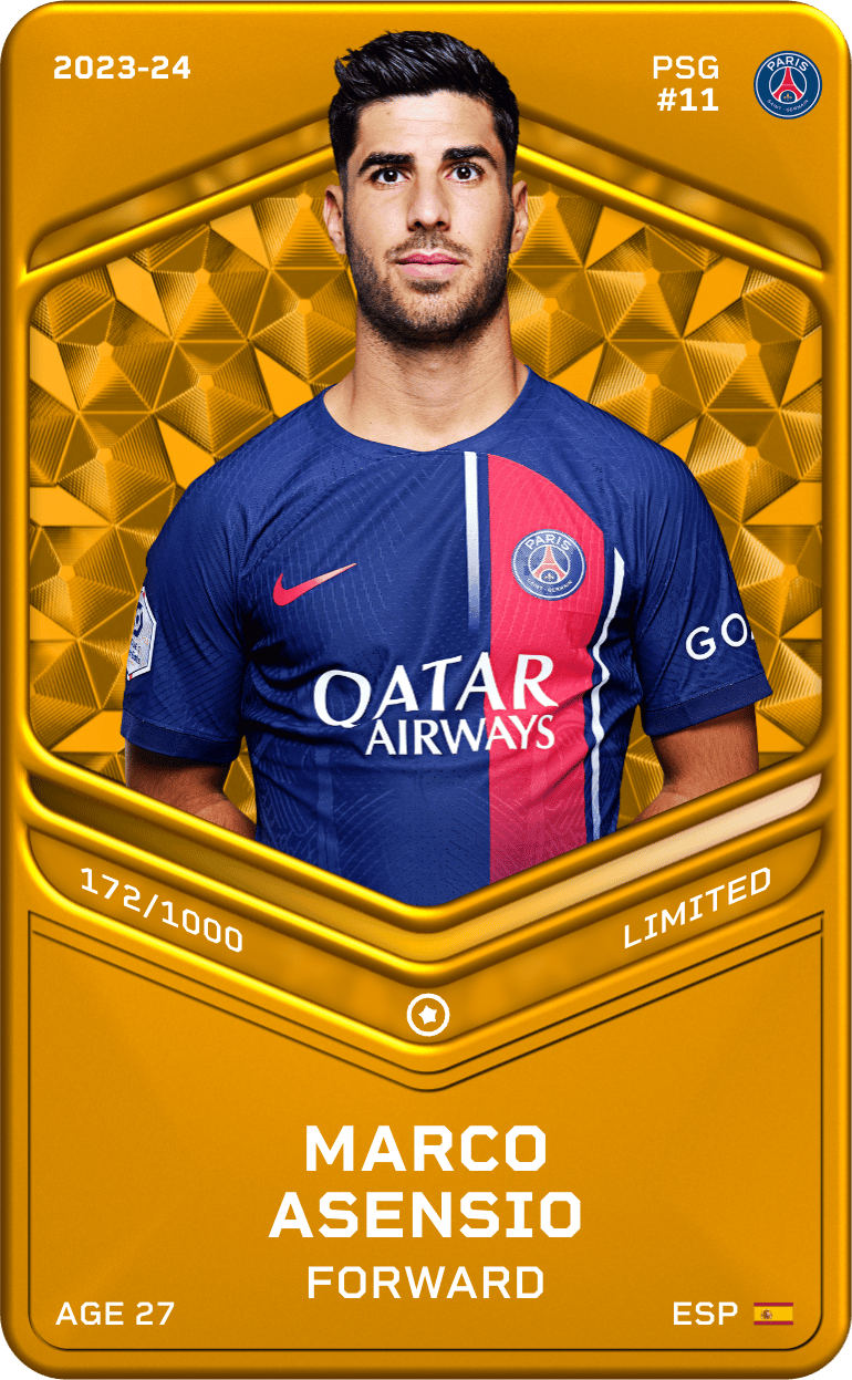 Marco Asensio 2023-24 • Limited 172/1000