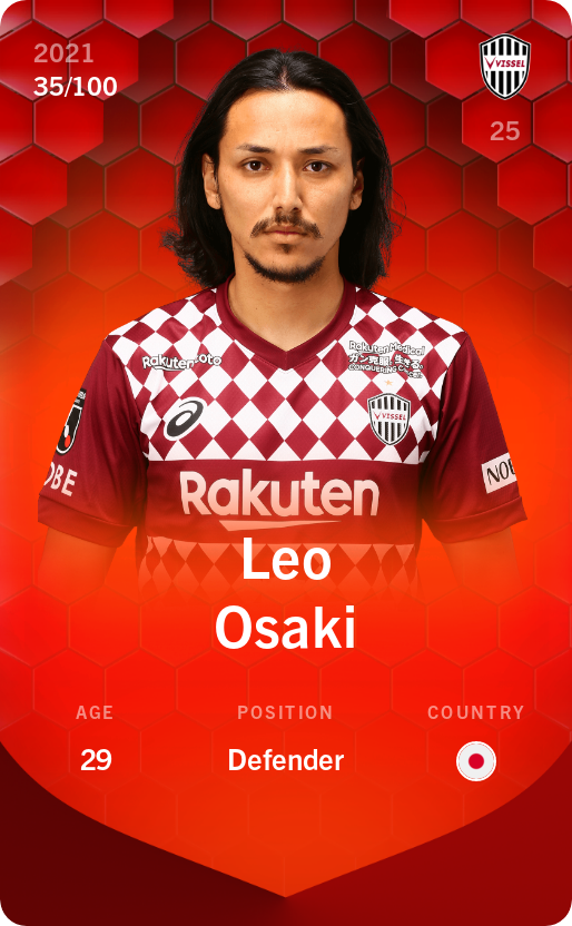 Sorare - Sorare Official - Leo Osaki 2021-22 • Rare 35/100 - NFT # 60376354956181942608464957566783540550847165875869969615142507013593498817657