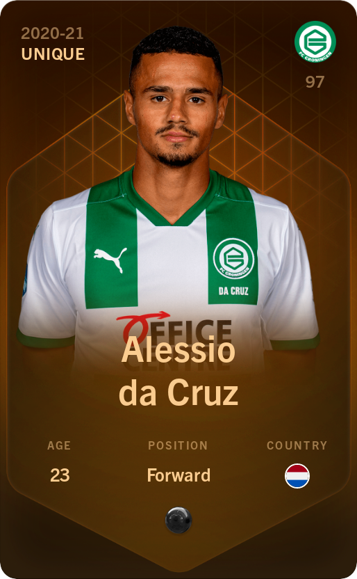 Sorare - Sorare Official - Alessio da Cruz 2020-21 • Unique - NFT # 54955331061203022558775235421485917689477104746413580477726744288727385446161