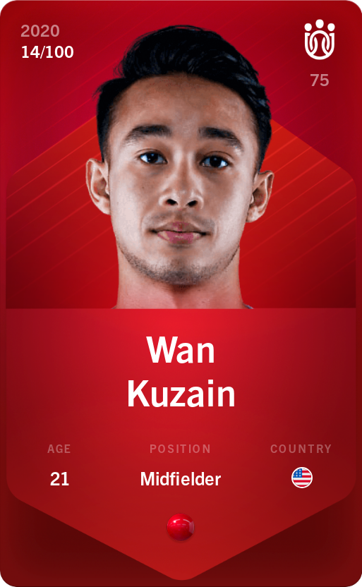 Sorare - Sorare Official - Wan Kuzain 2020-21 • Rare 14/100 - NFT # 36815286727058293147143759382525958427799753546731948895059598698423558614984