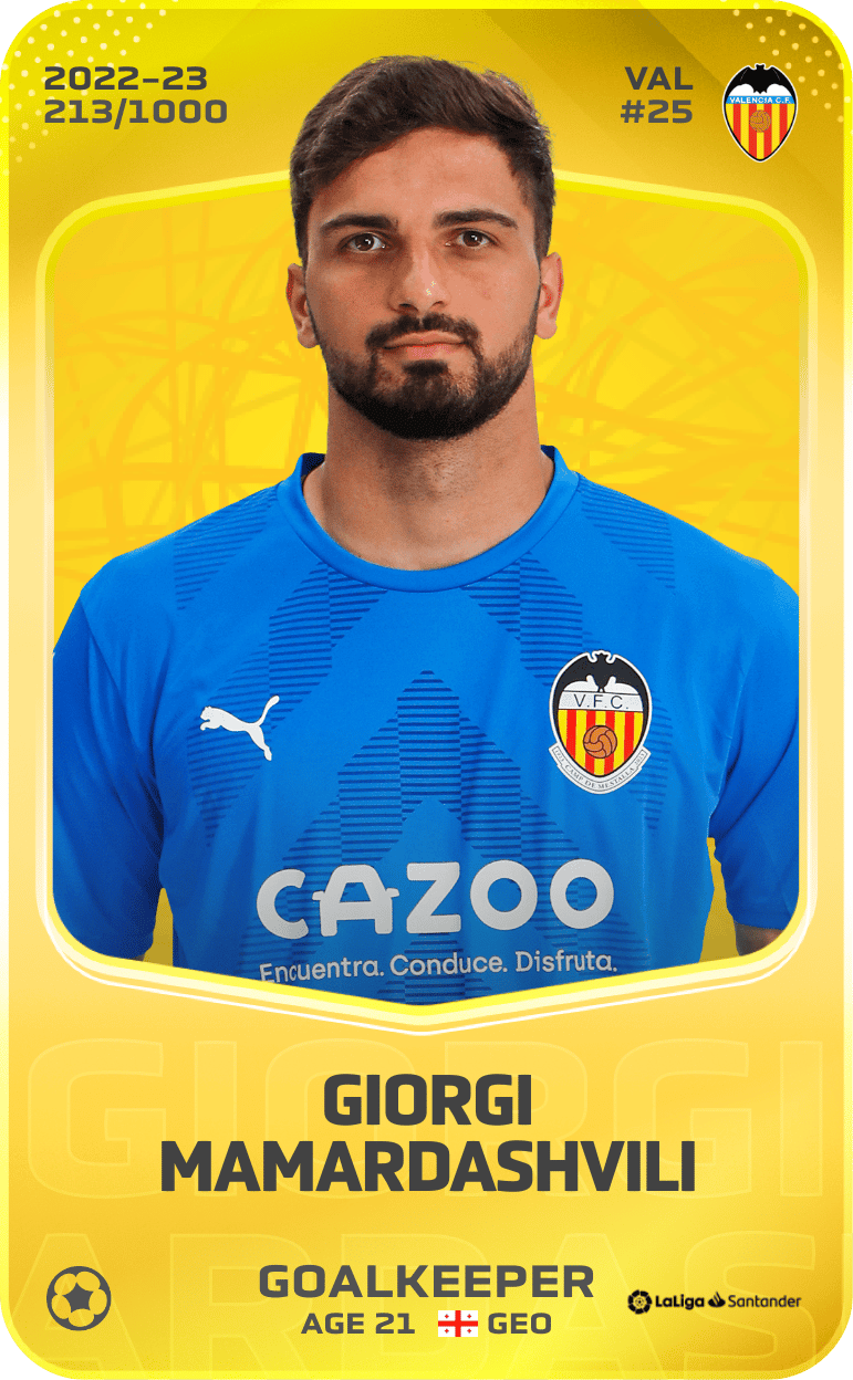 Giorgi Mamardashvili 2022-23 • Limited 213/1000