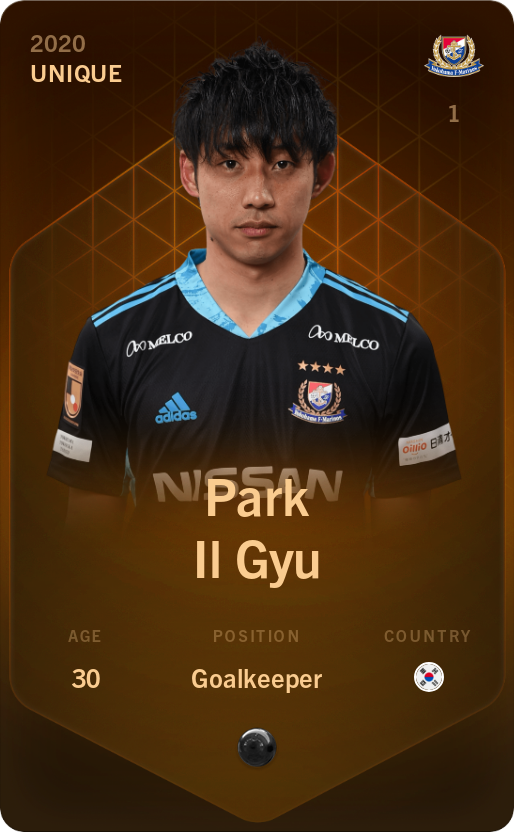 Sorare - Sorare Official - Park Il Gyu 2020-21 • Unique - NFT # 27749196359447485893939387602317812032825135250397417782177131020766527375510