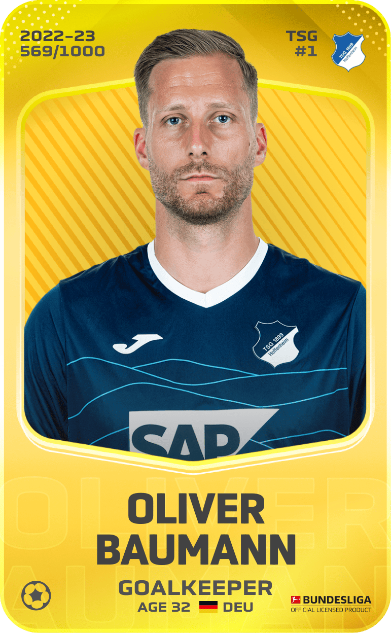Oliver Baumann 2022-23 • Limited 569/1000