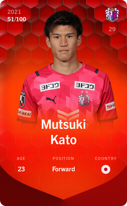 Sorare - Sorare Official - Mutsuki Kato 2021-22 • Rare 51/100 - NFT # 55037223263697730917672068959482087912207800700982619594141753743542749516575