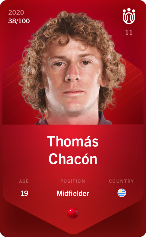 Sorare - Sorare Official - Thomás Chacón 2020-21 • Rare 38/100 - NFT # 20328984519741984029507950717198564808776440286269630393679907088548868836685