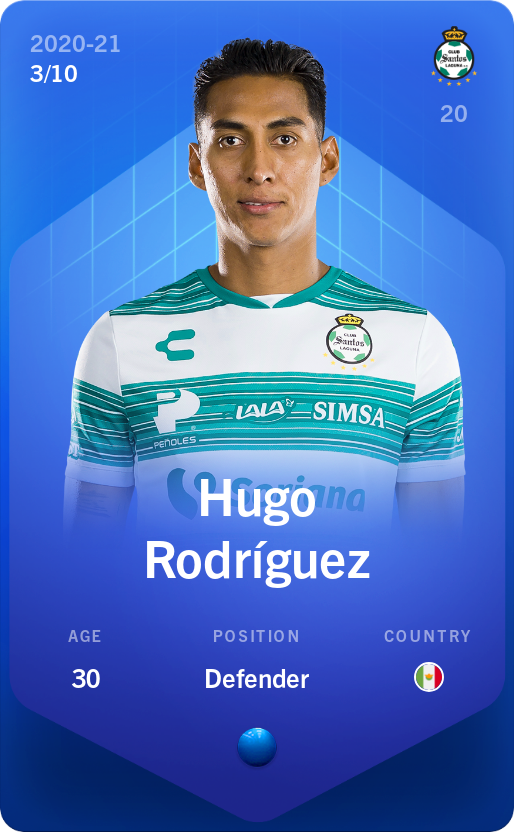 Sorare - Sorare Official - Hugo Rodríguez 2020-21 • Super Rare 3/10 - NFT # 51151990413884979327101919900540060809972318431929635572881671323346086097908