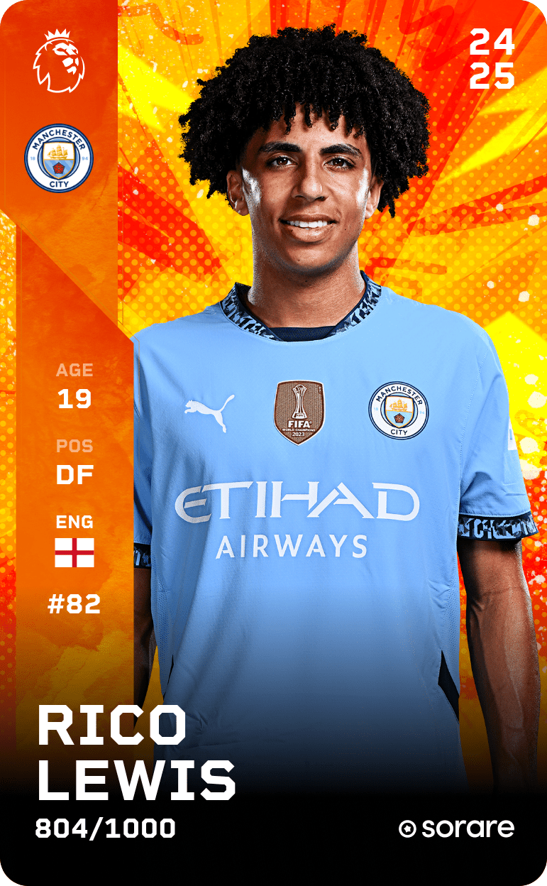 Rico Lewis 2024-25 • Limited 804/1000