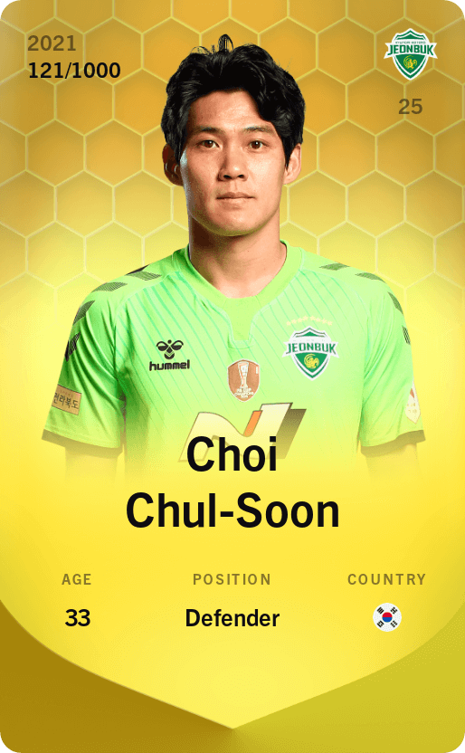Choi Chul-Soon 2021-22 • Limited 121/1000