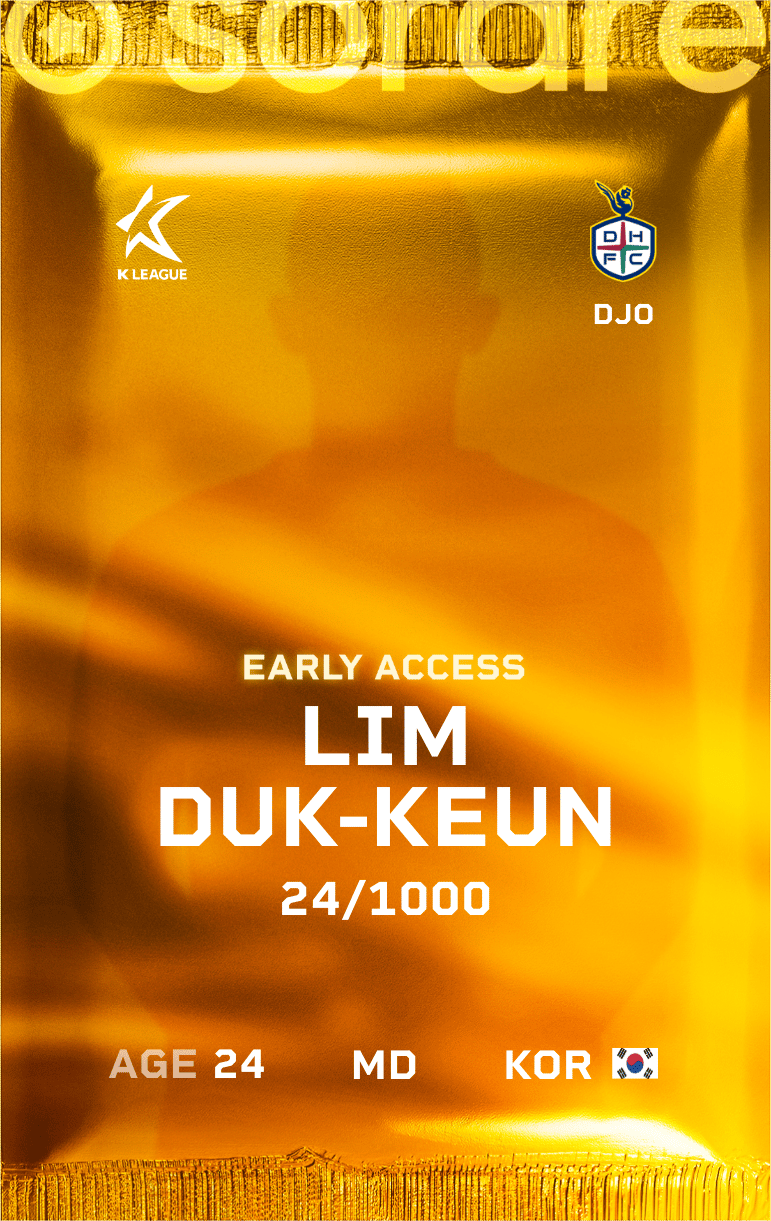 Lim Duk-Keun 2025-26 • Limited 24/1000