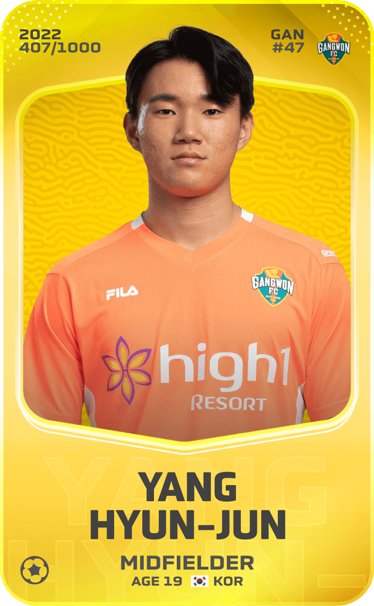 Yang Hyun-Jun 2022-23 • Limited 407/1000