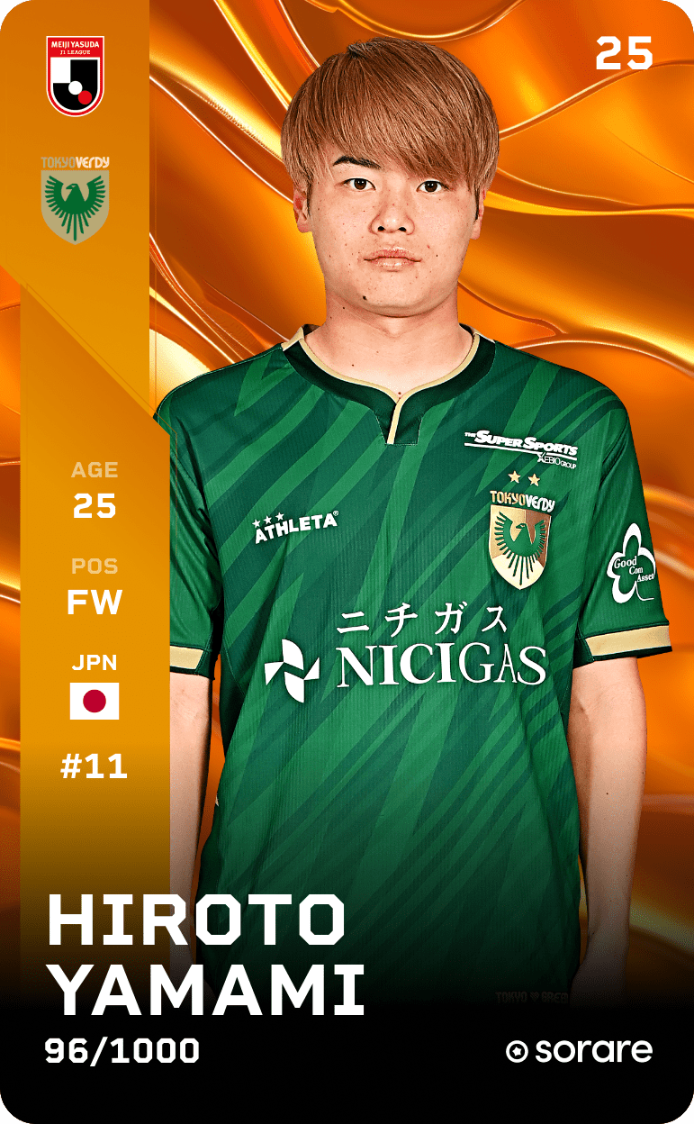 Hiroto Yamami 2025-26 • Limited 96/1000