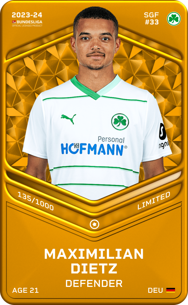 Maximilian Dietz 2023-24 • Limited 135/1000