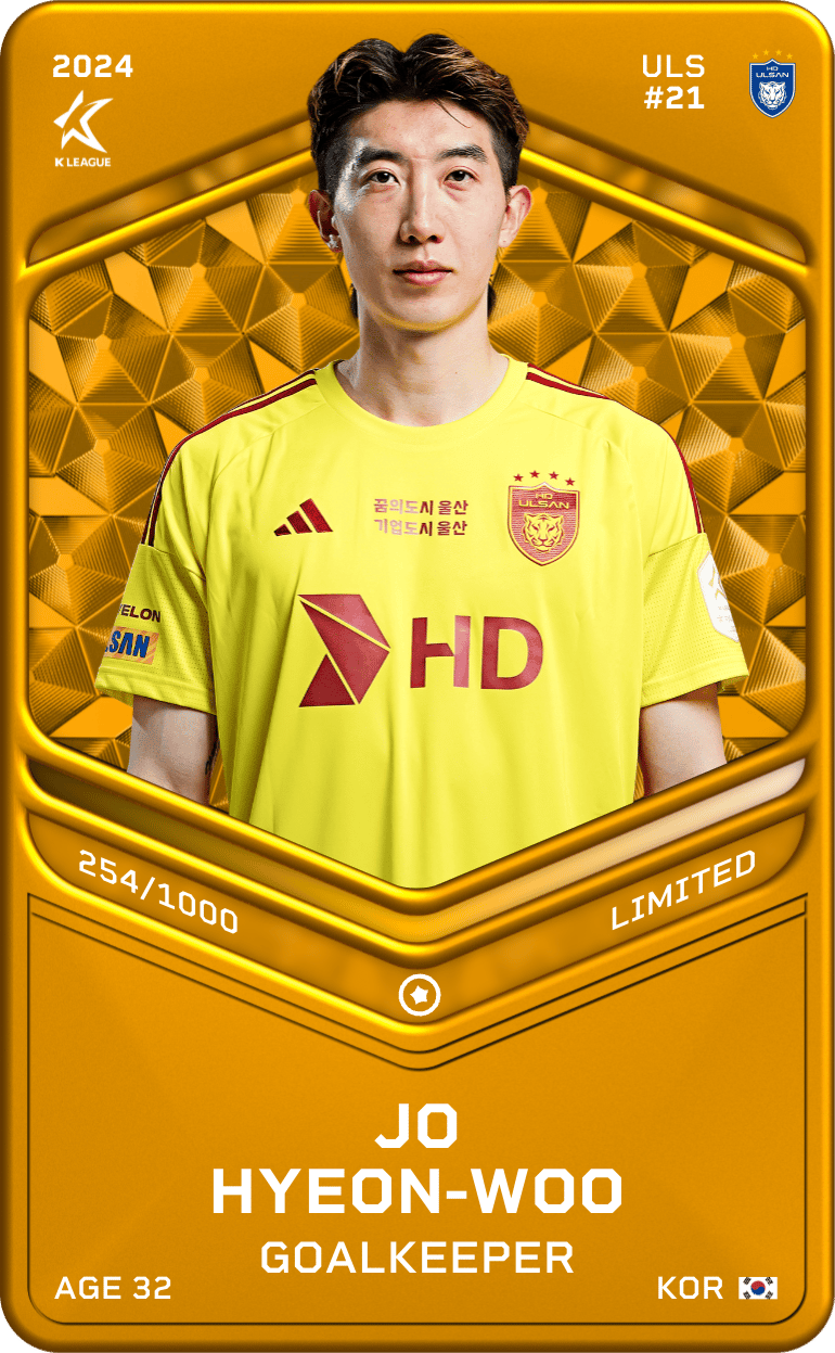 Jo Hyeon-Woo 2024-25 • Limited 254/1000