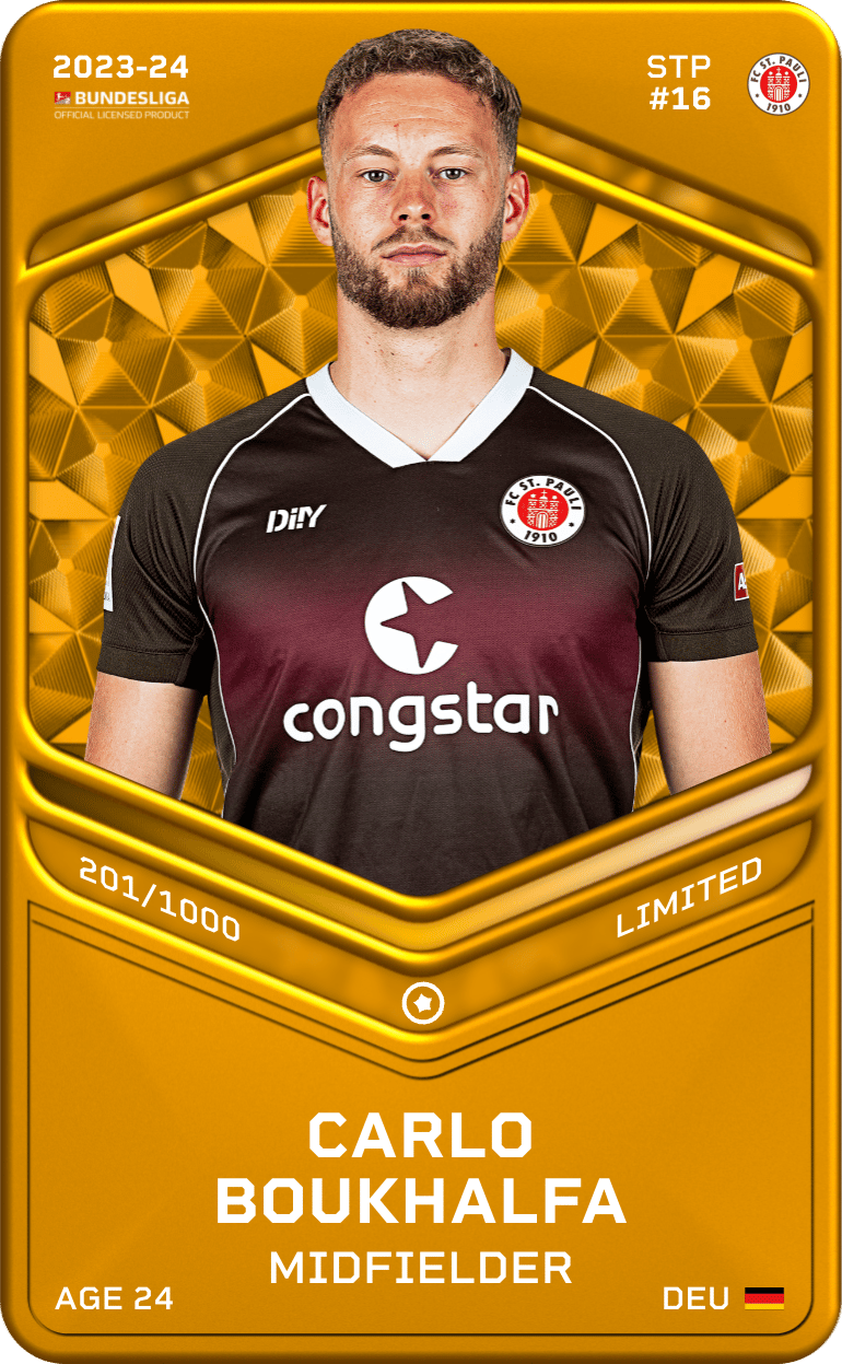 Carlo Boukhalfa 2023-24 • Limited 201/1000