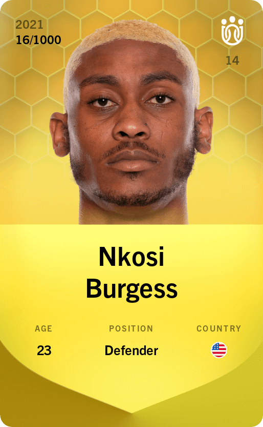 Nkosi Burgess 2021-22 • Limited 16/1000