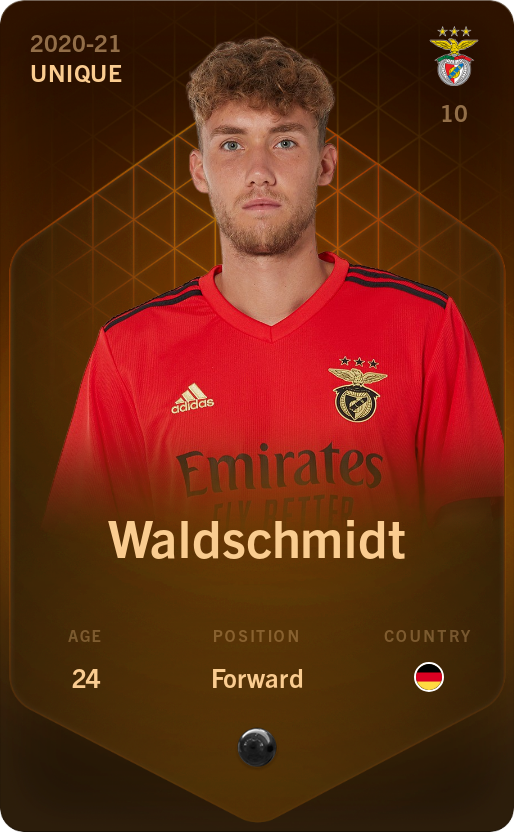 Sorare - Sorare Official - Waldschmidt 2020-21 • Unique - NFT # 33183137009560678423147861554567380292772255590858191312966807676517103978555