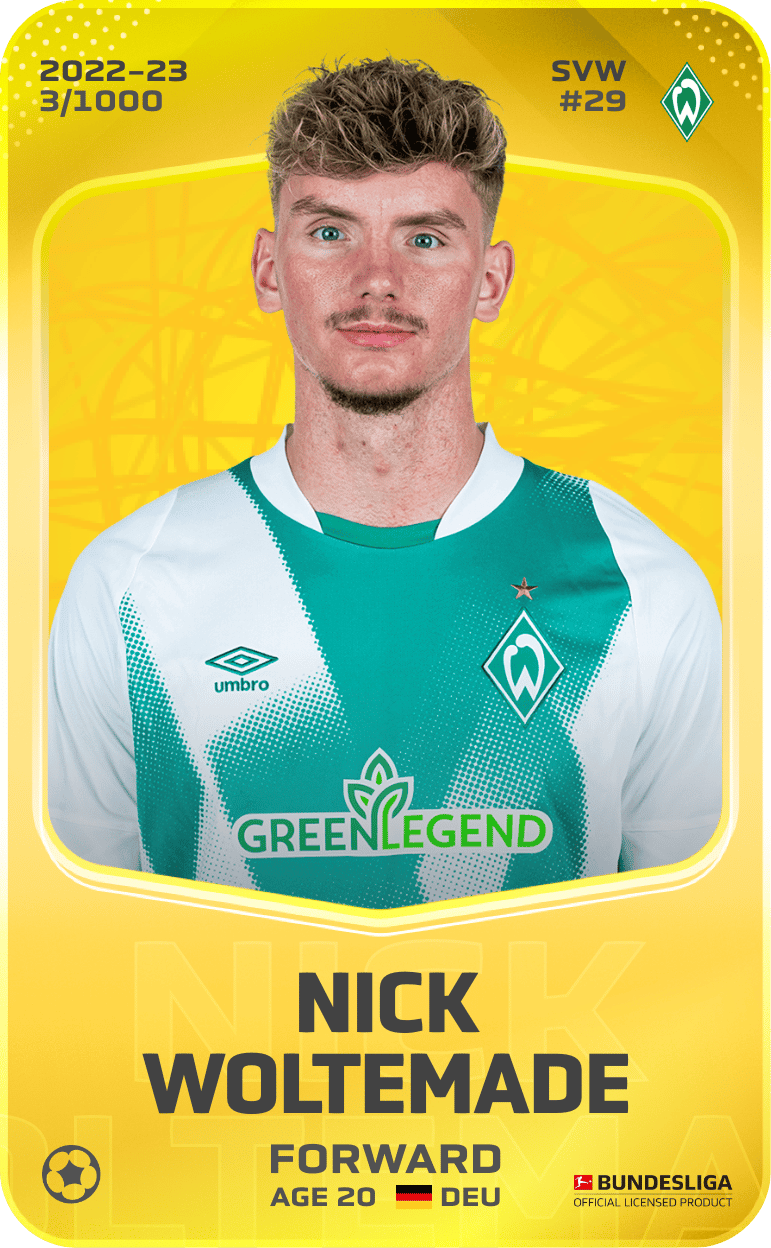 Nick Woltemade 2022-23 • Limited 3/1000