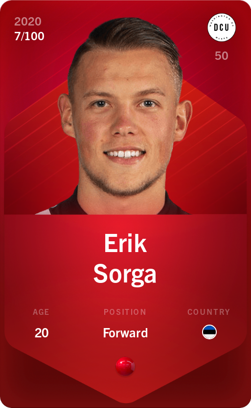 Sorare - Sorare Official - Erik Sorga 2020-21 • Rare 7/100 - NFT # 53706019457680333424766415530980734727012970447974417932637721287128945739977