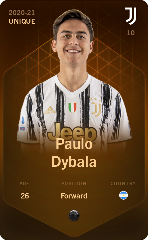 Sorare - Sorare Official - Paulo Dybala 2020-21 • Unique - NFT # 68497199149286641100409592667588925264668401970826833580604511979539194143731
