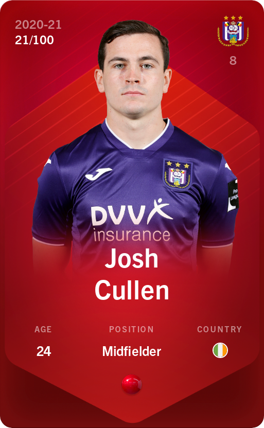 Sorare - Sorare Official - Josh Cullen 2020-21 • Rare 21/100 - NFT # 77025313671279283668923992039665895637125634385241937935970181758953358765416