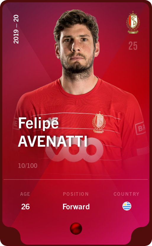 Sorare - Sorare Official - Felipe Avenatti 2019-20 • Rare 10/100 - NFT # 938311855855116558573818677481845679096601317697619659782567706578166048274
