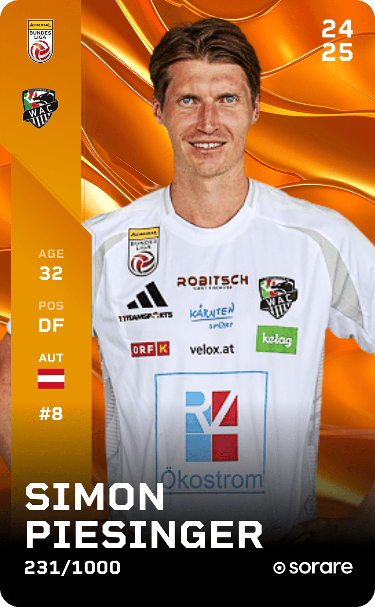 Simon Piesinger 2024-25 • Limited 231/1000