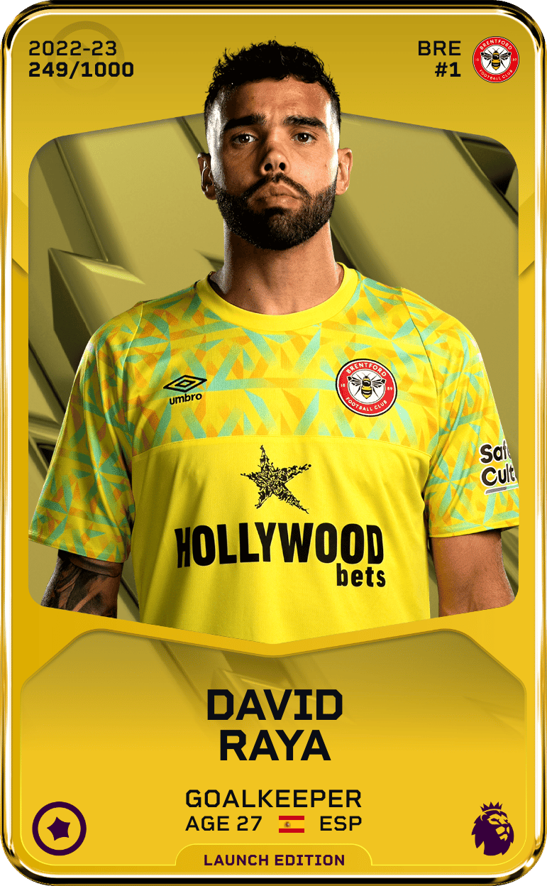 David Raya 2022-23 • Limited 249/1000
