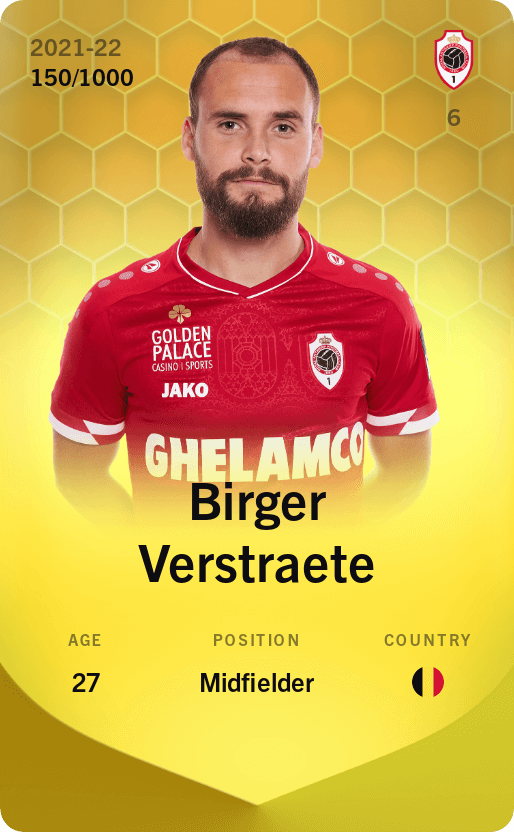 Birger Verstraete 2021-22 • Limited 150/1000