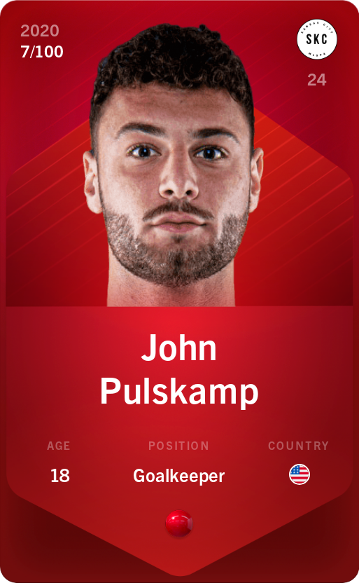 Sorare - Sorare Official - John Pulskamp 2020-21 • Rare 7/100 - NFT # 102831022691811330597706931568165440610067518450031965305573274322447746101181