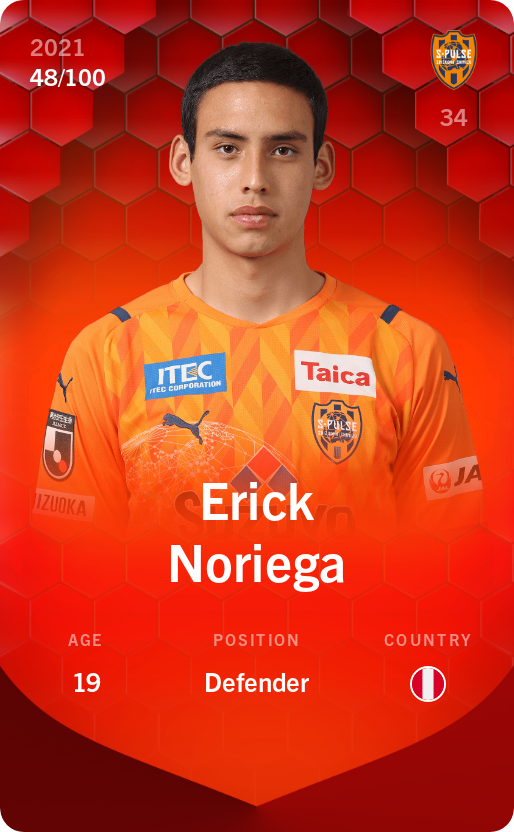 Sorare - Sorare Official - Erick Noriega 2021-22 • Rare 48/100 - NFT # 61898723444007514830036789121874350823692643087299434773865231882085586796903