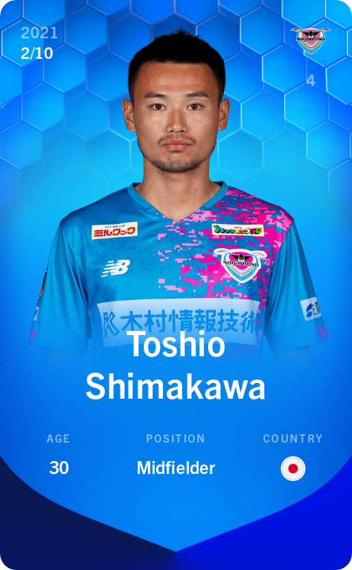 Sorare - Sorare Official - Toshio Shimakawa 2021-22 • Super Rare 2/10 - NFT # 16553928671257410644386270239393488549281035852296148228633520325970386491332