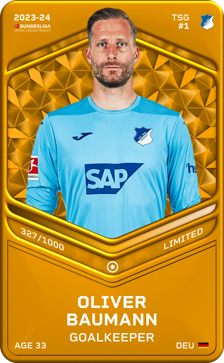 Oliver Baumann 2023-24 • Limited 327/1000