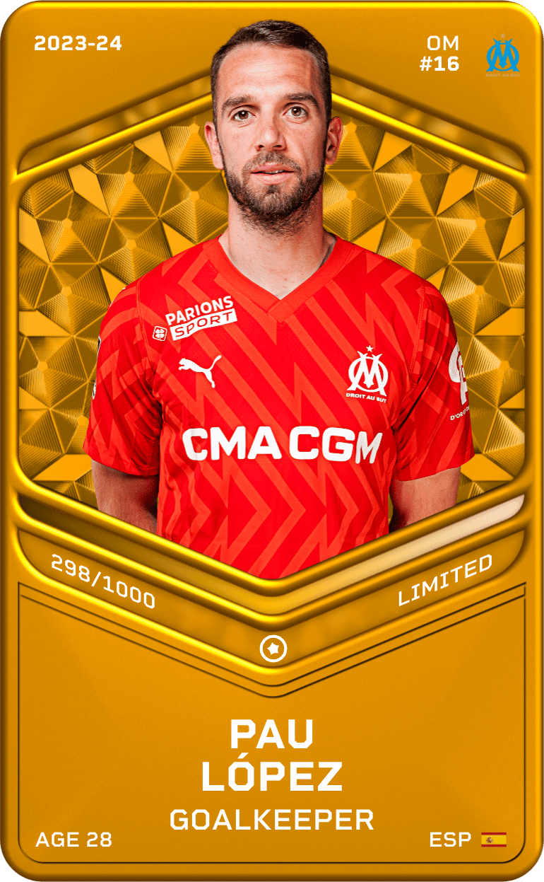 Pau López 2023-24 • Limited 298/1000