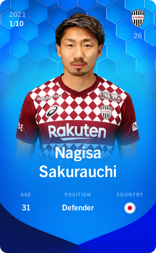 Sorare - Sorare Official - Nagisa Sakurauchi 2021-22 • Super Rare 1/10 - NFT # 91343770976051732890171113476152259791363519296379052072582805949444919738235