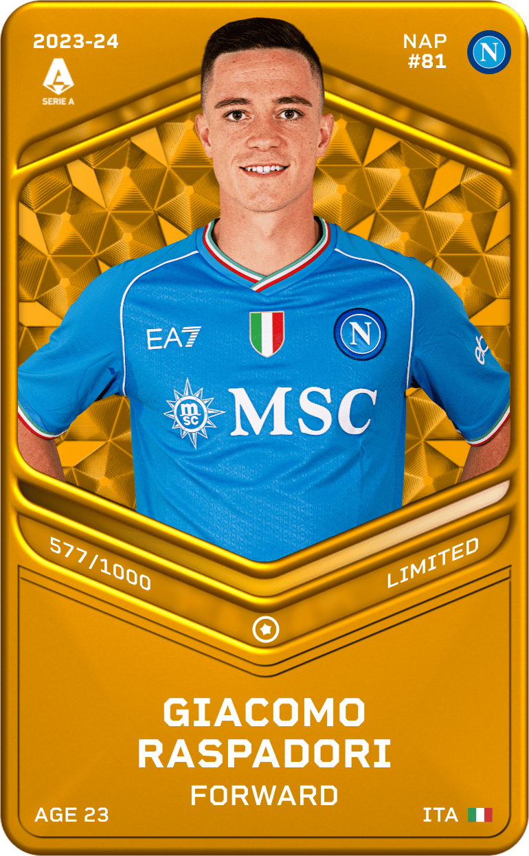 Giacomo Raspadori 2023-24 • Limited 577/1000