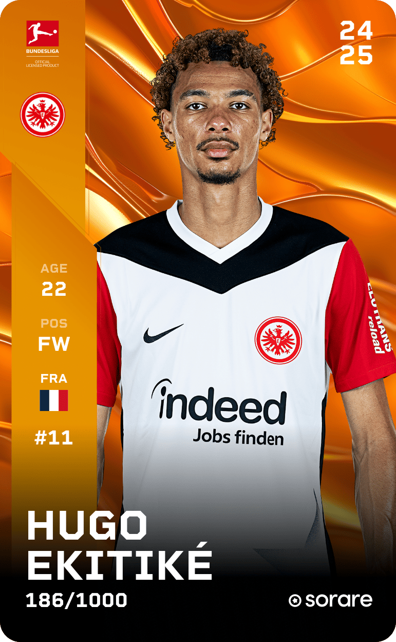Hugo Ekitike 2024-25 • Limited 186/1000