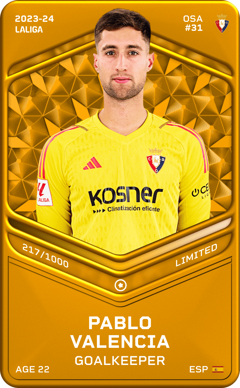 Pablo Valencia 2023-24 • Limited 217/1000