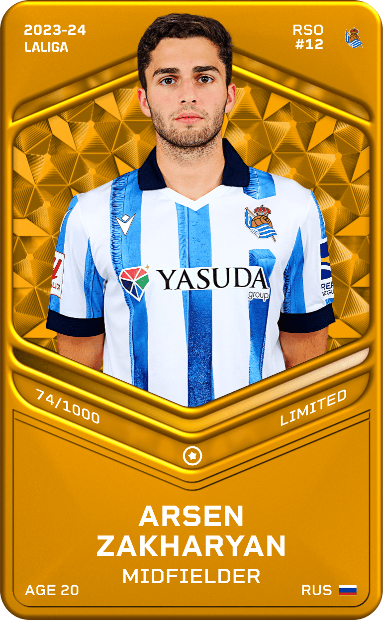 Arsen Zakharyan 2023-24 • Limited 74/1000